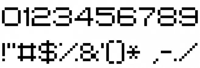 Grixel Kyrou 7 Wide フォント その他の文字