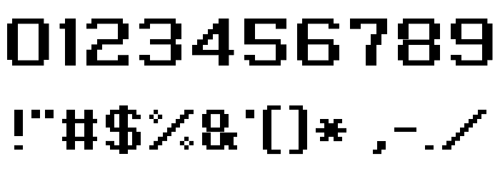 Grixel Kyrou 9 Regular Bold Xtnd Font OTHER CHARS