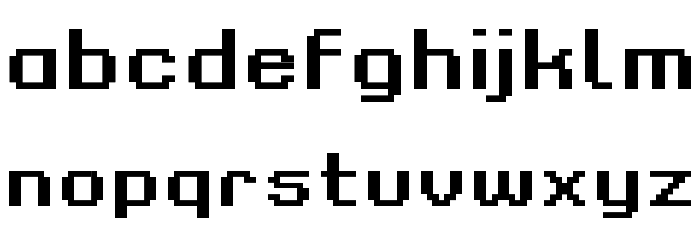 Grixel Kyrou 9 Regular Bold Xtnd Font LOWERCASE