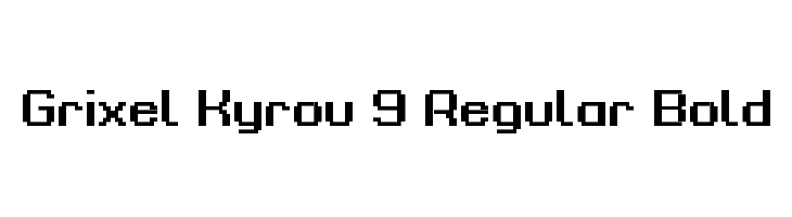 Grixel Kyrou 9 Regular Bold  免费字体下载