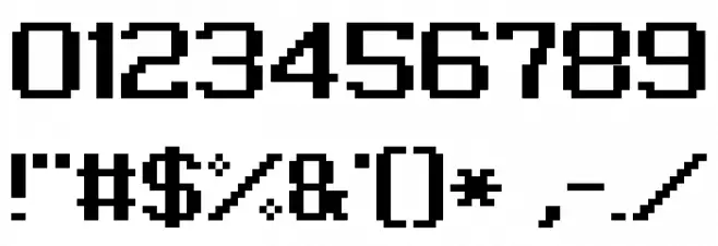 Grixel Kyrou 9 Regular Bold Font OTHER CHARS