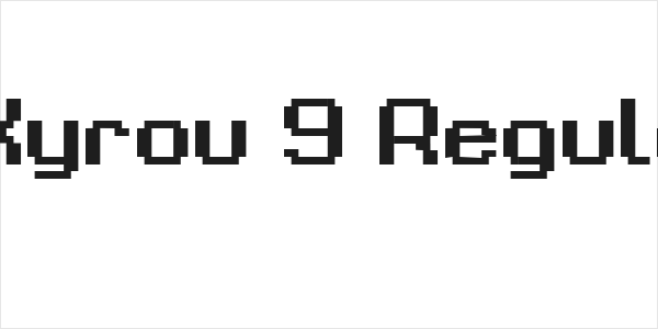 Grixel Kyrou 9 Regular Bold Logo