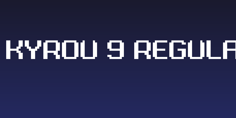 Grixel Kyrou 9 Regular Bold Social Header