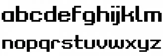 Grixel Kyrou 9 Regular Bold Font LOWERCASE