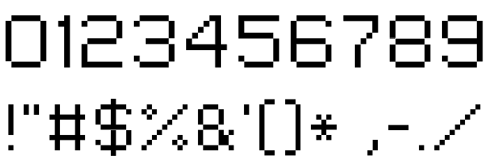 Grixel Kyrou 9 Regular Xtnd Font OTHER CHARS