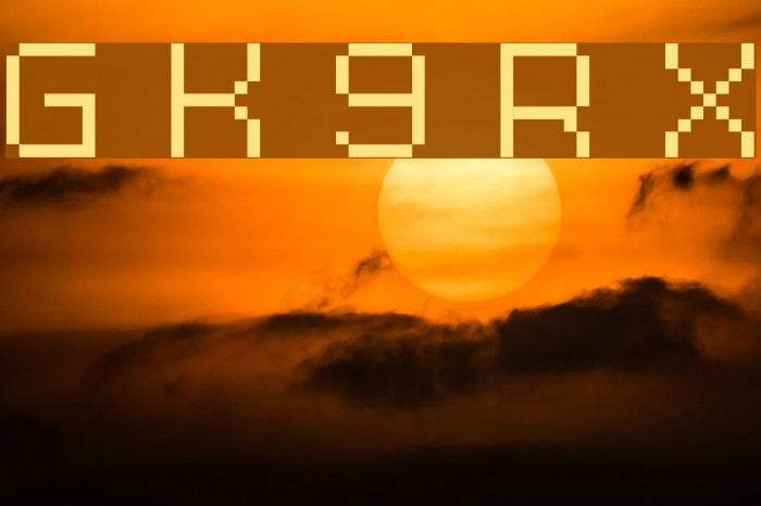 Grixel Kyrou 9 Regular Xtnd Font examples