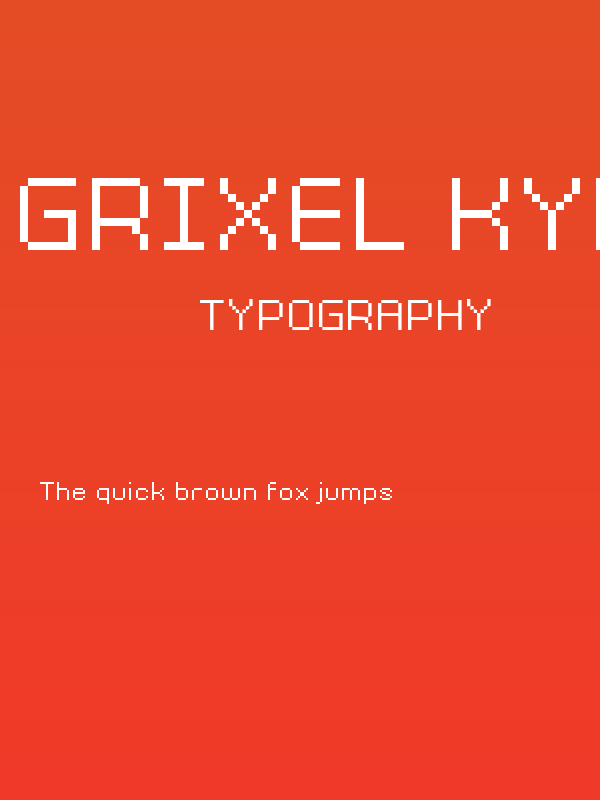 Grixel Kyrou 9 Regular Xtnd Poster