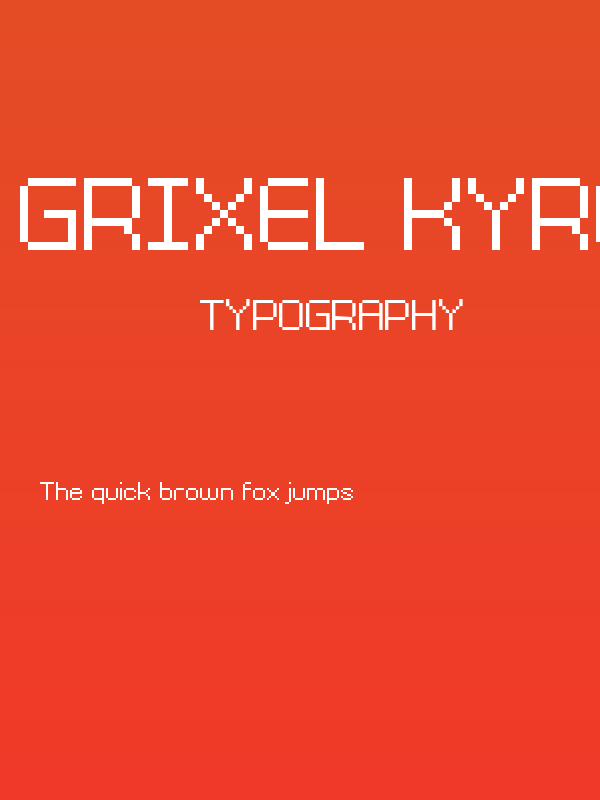 Grixel Kyrou 9 Regular Poster