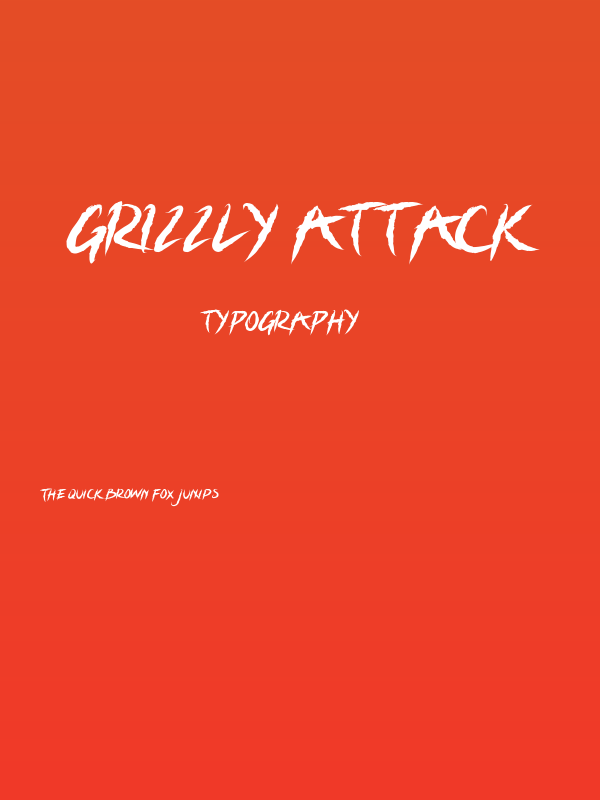 Grizzly Attack Poster