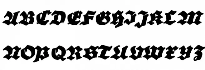 Grobe Plakat Fraktur Шрифта ВЕРХНИЙ