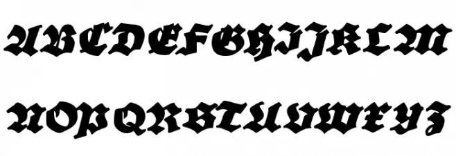 Grobe Plakat Fraktur Schriftart Groß