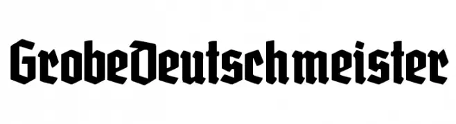 GrobeDeutschmeister  Frei Schriftart Herunterladen