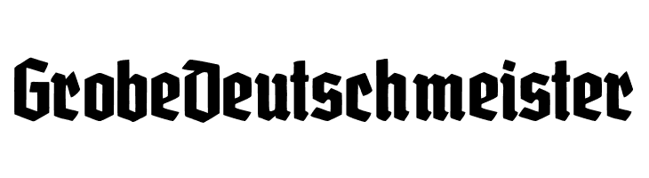 GrobeDeutschmeister  नि: शुल्क फ़ॉन्ट्स डाउनलोड