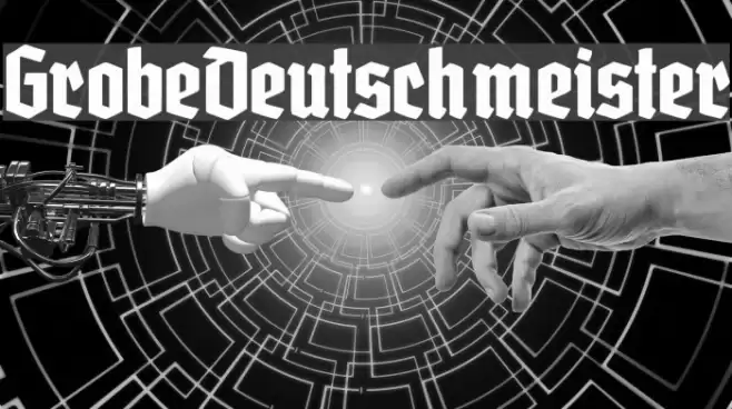 GrobeDeutschmeister Font examples