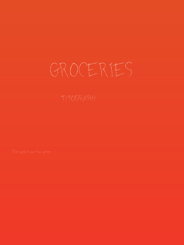 Groceries Poster