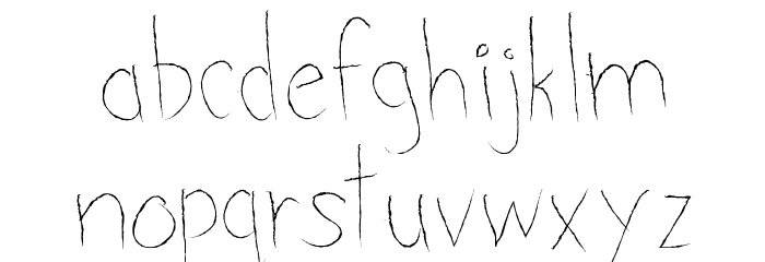 Groceries Font LOWERCASE