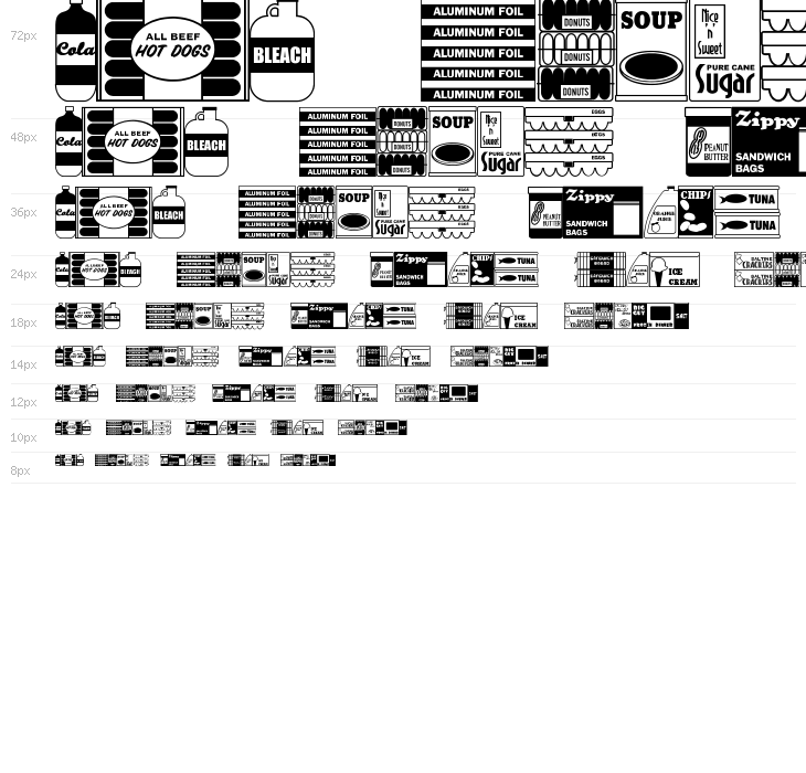 Grocery Items JL Waterfall