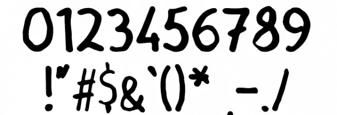 Grocery Rounded Font OTHER CHARS