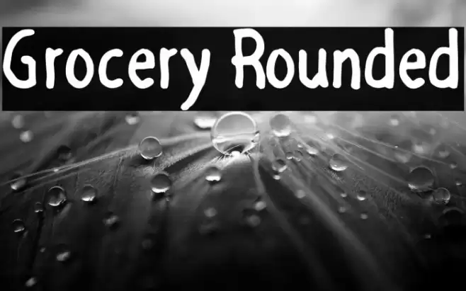 Grocery Rounded Font examples