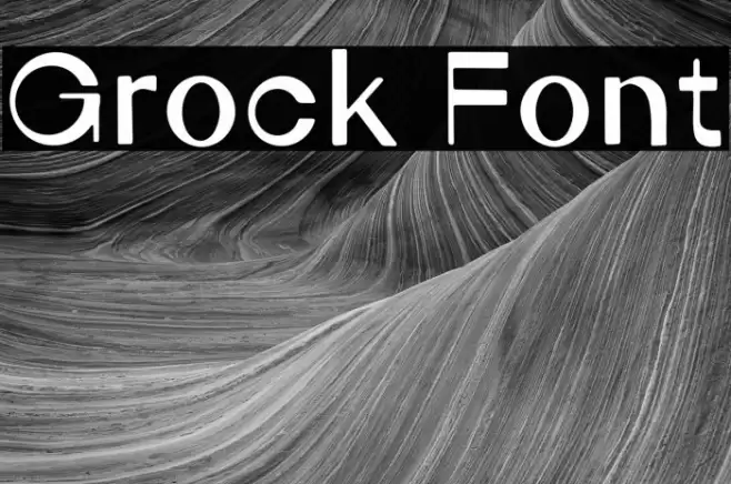 Grock Font examples