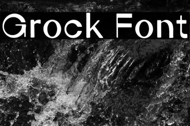 Grock Font examples