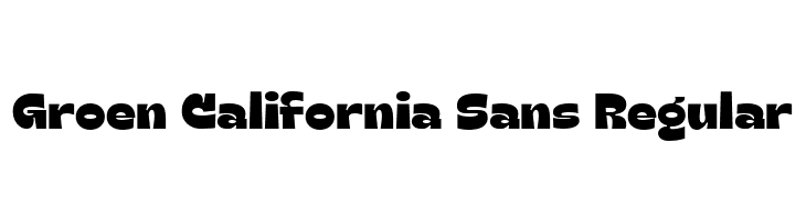 Groen California Sans Regular  नि: शुल्क फ़ॉन्ट्स डाउनलोड