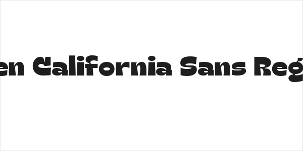Groen California Sans Regular Logo