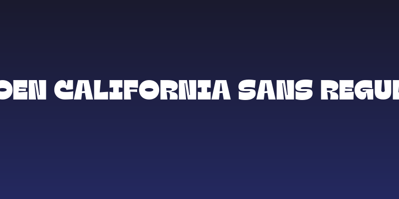 Groen California Sans Regular Social Header