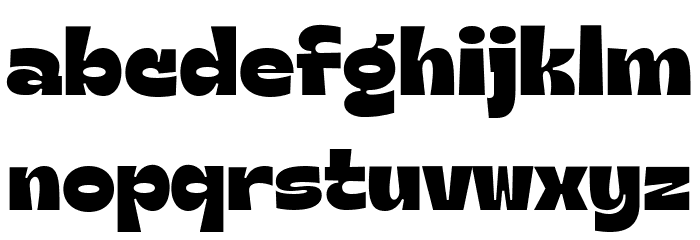 Groen California Sans Regular Font LOWERCASE