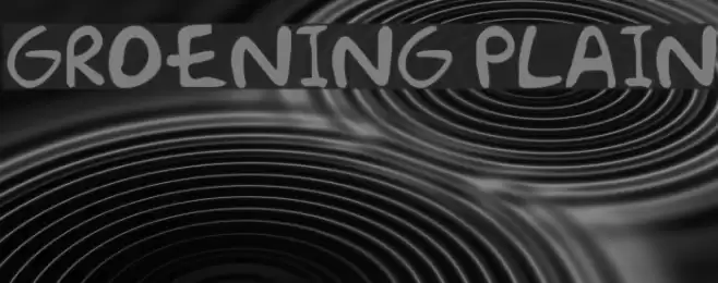 Groening Plain Font examples