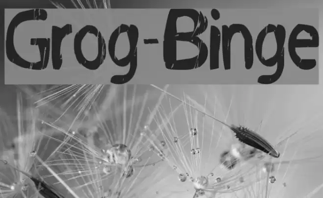 Grog-Binge Font examples