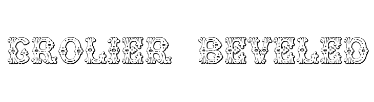 Grolier Beveled Font