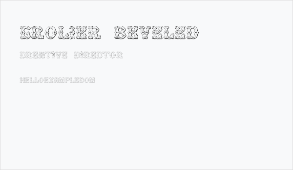 Grolier Beveled Business Card