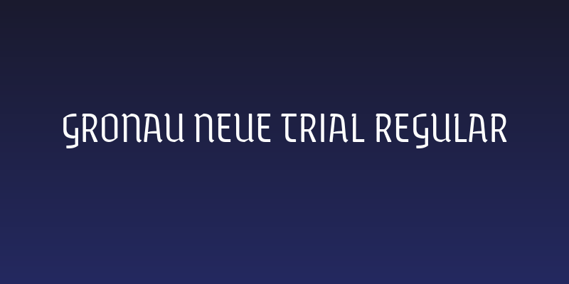 Gronau Neue Trial Regular Social Header