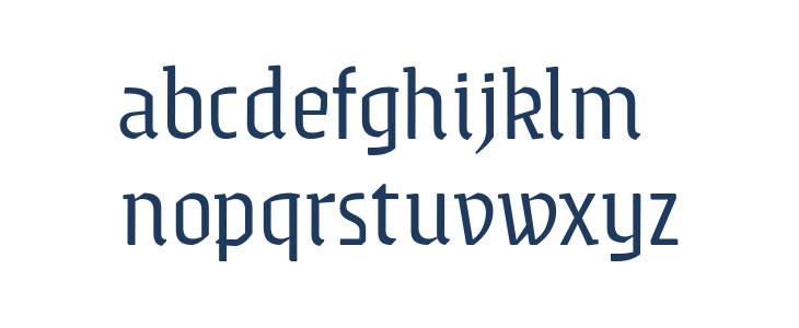 Gronau Neue Trial Regular Lowercase