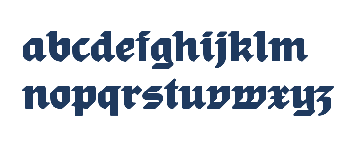 Gronau Trial Fette Lowercase