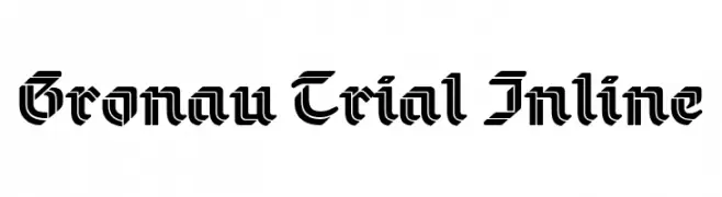 Gronau Trial Inline  font caratteri gratis