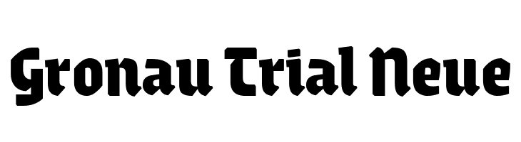 Gronau Trial Neue  नि: शुल्क फ़ॉन्ट्स डाउनलोड
