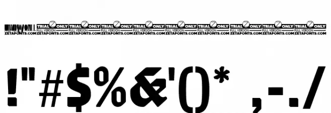 Gronau Trial Neue Font OTHER CHARS