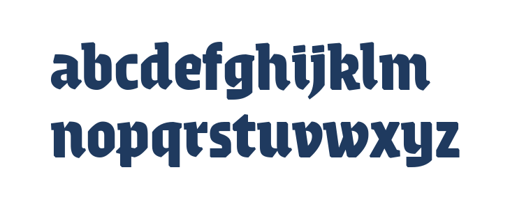 Gronau Trial Neue Lowercase