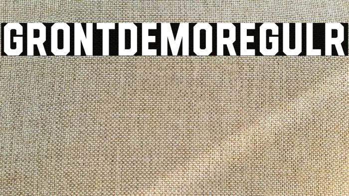 Gront DEMO Regular Example 1