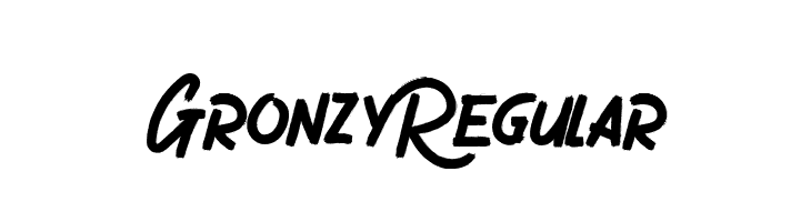 Gronzy Regular 字体