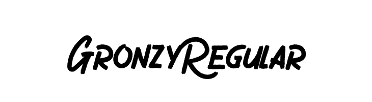 Gronzy Regular  font caratteri gratis