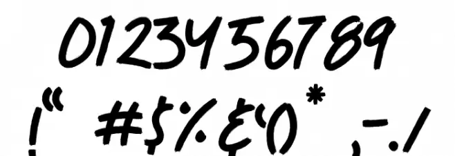 Gronzy Regular Font OTHER CHARS