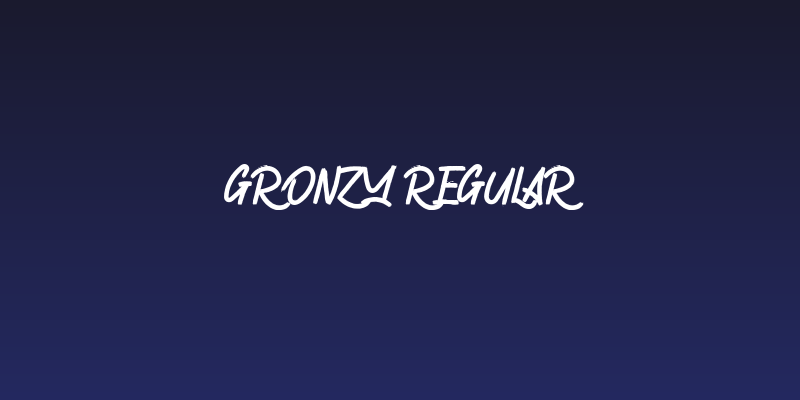 Gronzy Regular Social Header