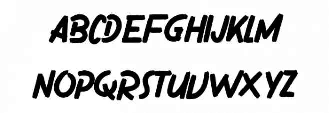 Gronzy Regular フォント 小文字