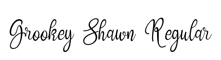 Grookey Shawn Regular  لخطوط تنزيل