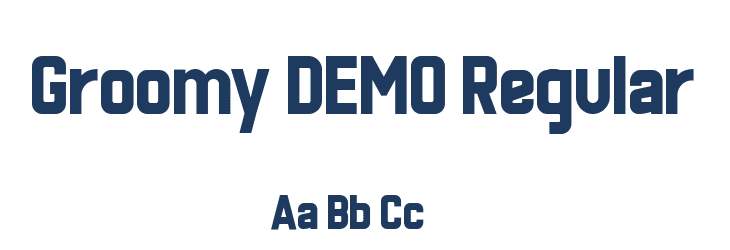 Groomy DEMO Regular Font Preview