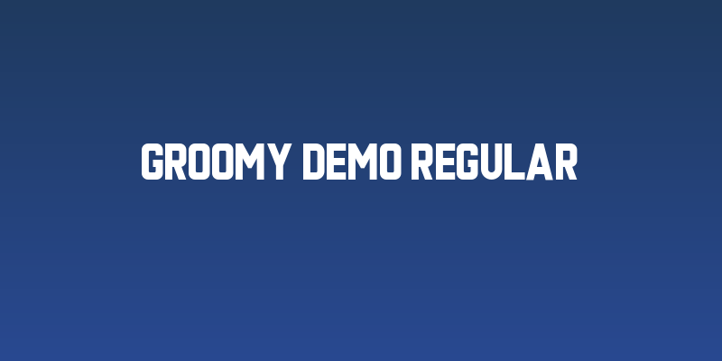 Groomy DEMO Regular Social Header