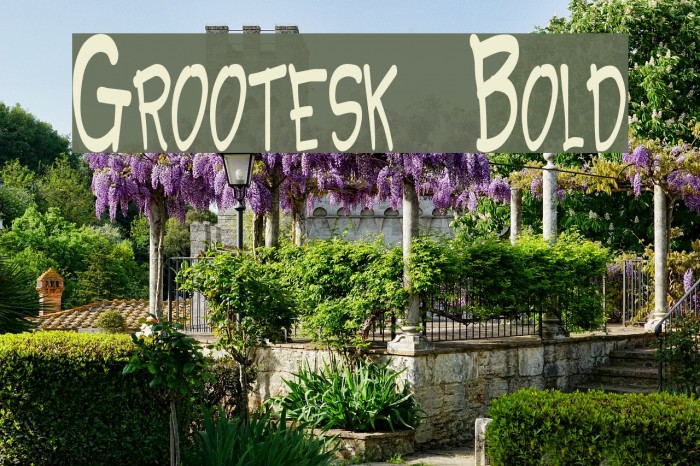 Grootesk Bold Font examples